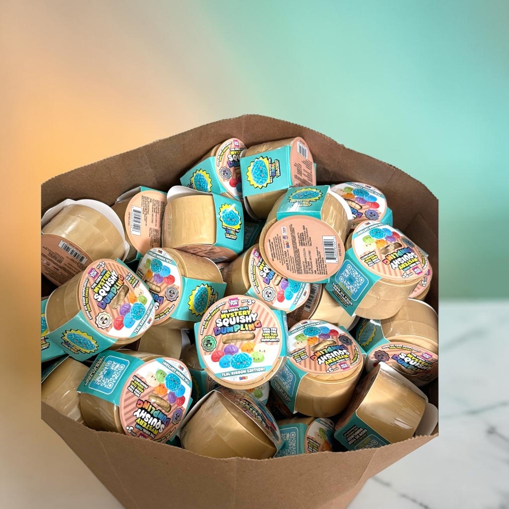 20x LOT NEW RELEASE RMS Viral Mini Mystery Squishy Dumpling Teal Ribbon Edition - Picture 3 of 7